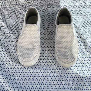 Cole haan white slip ons
